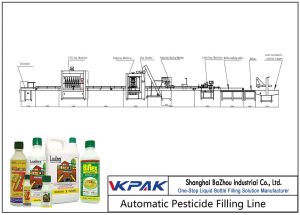 Automatikus peszticid-töltő vonal